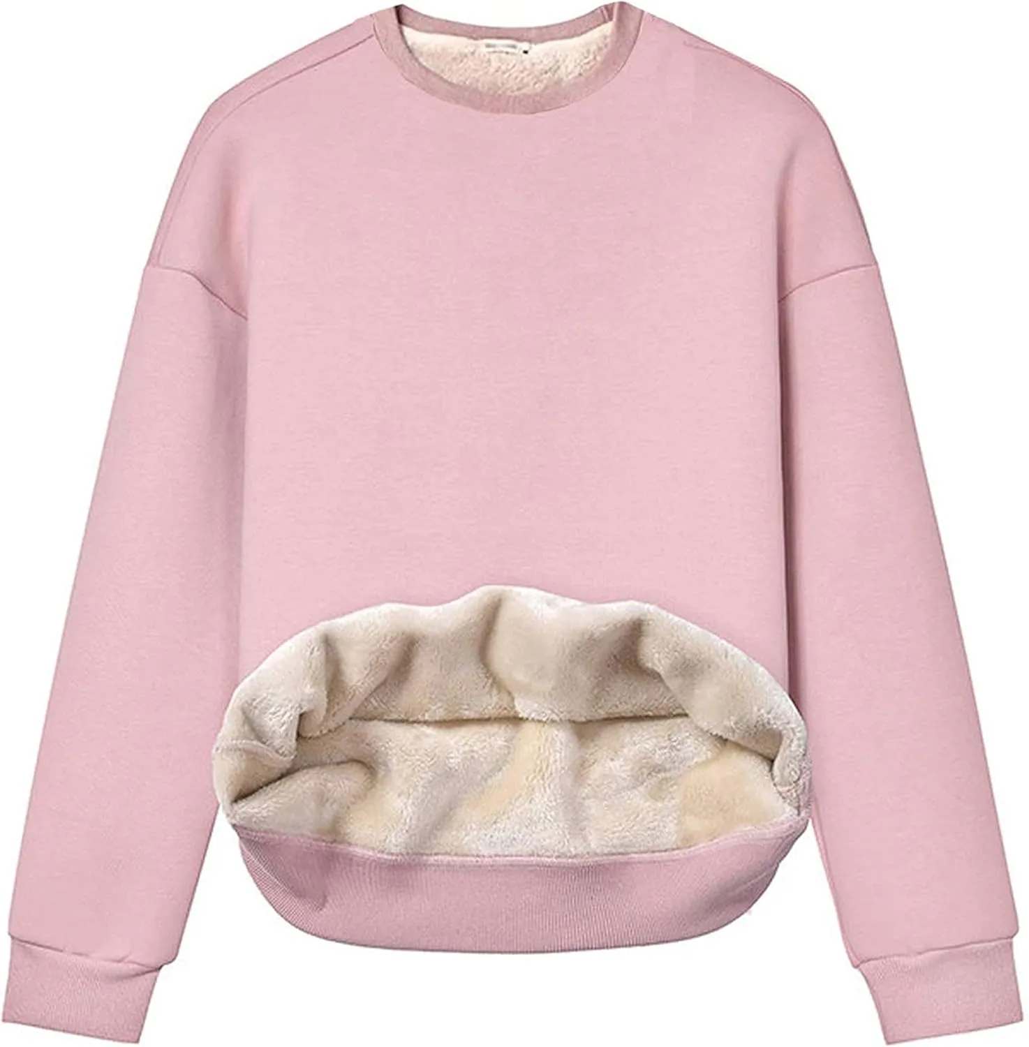 Yeokou Women's Winter Hoodies Pullover Sherpa Fleece Warm Heavyweight Sweatshirt