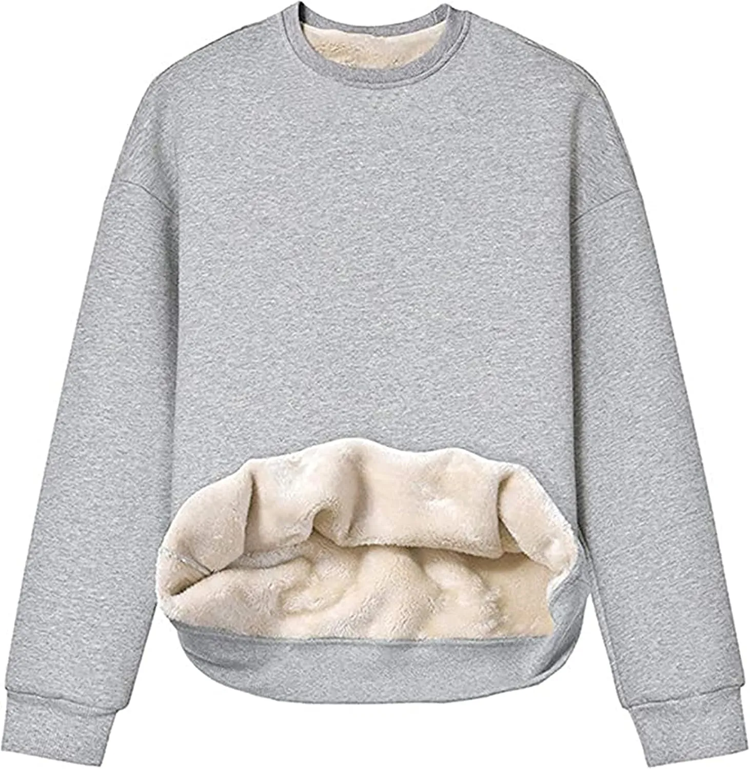 Yeokou Women's Winter Hoodies Pullover Sherpa Fleece Warm Heavyweight Sweatshirt