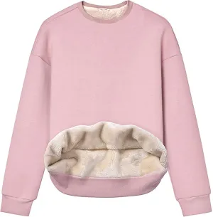 Yeokou Women's Winter Hoodies Pullover Sherpa Fleece Warm Heavyweight Sweatshirt