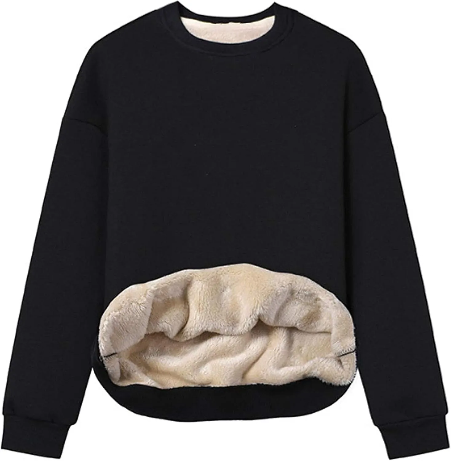 Yeokou Women's Winter Hoodies Pullover Sherpa Fleece Warm Heavyweight Sweatshirt